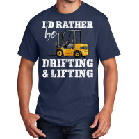 Drifting & Lifting Warehouse Certified Forklift Driver Tank Top Basic T-shirt | Artistshot