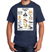 Collective Nouns Africa Animal Family Group Endangered T Shirt Basic T-shirt | Artistshot