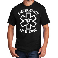 Emergency Medicine Doctor Nurse Er Medical Caduceus Long Sleeve T Shir Basic T-shirt | Artistshot