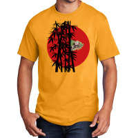 Panda In Bamboo Trees Basic T-shirt | Artistshot