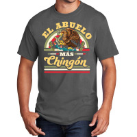 El Abuelo Mas Chingon Funny Mexican Flag Cool Grandpa Regalo Basic T-shirt | Artistshot