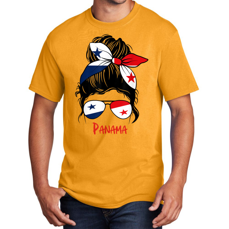 Panamanian Girl Panama Chica Panameña Flag T Shirt Basic T-shirt by cm-arts | Artistshot