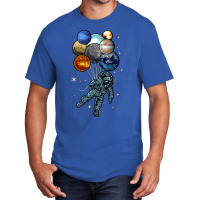 Astronaut Space Balloons Moon Mars Planets  Astronaut Basic T-shirt | Artistshot