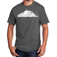 San Francisco I Love Alcatraz Vintage Skyline Bay California Basic T-shirt | Artistshot