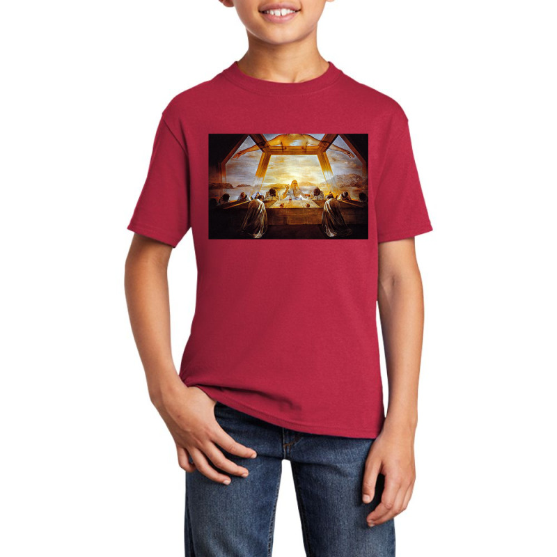 The Sacrament Of The Last Supper Dali Surrealist Basic Youth T-shirt | Artistshot