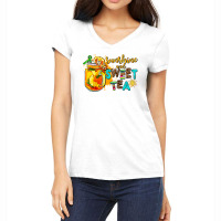 Sunshine And Sweet Tea Women's V-neck T-shirt | Artistshot