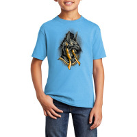 Egyptian God Anubis, Egypt Hieroglyph Pyramid T Shirt Basic Youth T-shirt | Artistshot