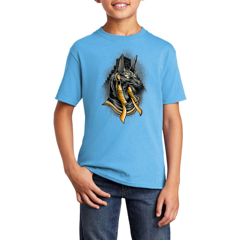 Egyptian God Anubis, Egypt Hieroglyph Pyramid T Shirt Basic Youth T-shirt | Artistshot