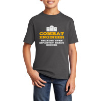 Combat Engineer  Engineer Gifts  Army Engineering Basic Youth T-shirt | Artistshot