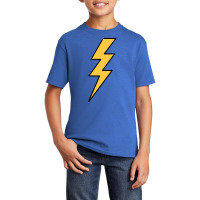 Lightning Bolt Yellow With Black Outlines Basic Youth T-shirt | Artistshot