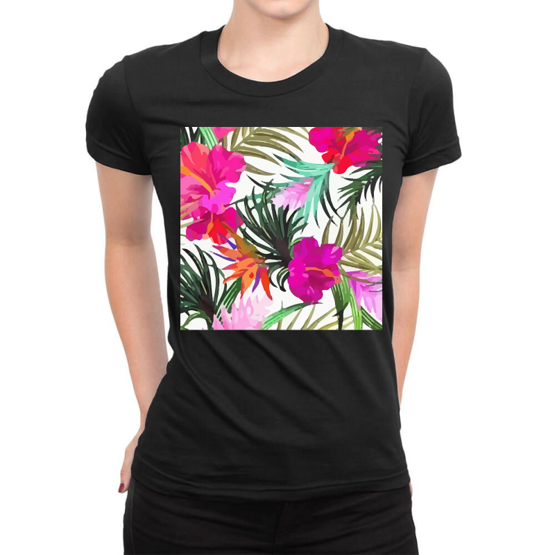 Tropical T  Shirt Tropical Fascinating Foliage T  Shirt Ladies Fitted T-Shirt by fayabernathy149 | Artistshot