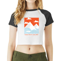 Table Rock Lake Mo Raglan Crop Top | Artistshot