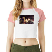 Artistshot Hot Trend Vintage Retro France Landscape Modern Modern Art Raglan Crop Top | Artistshot