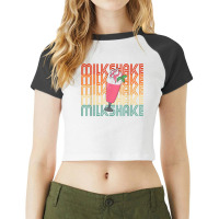 Retro Milkshake T Shirt Raglan Crop Top | Artistshot