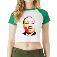 Mlk Day   Martin Luther King Raglan Crop Top | Artistshot