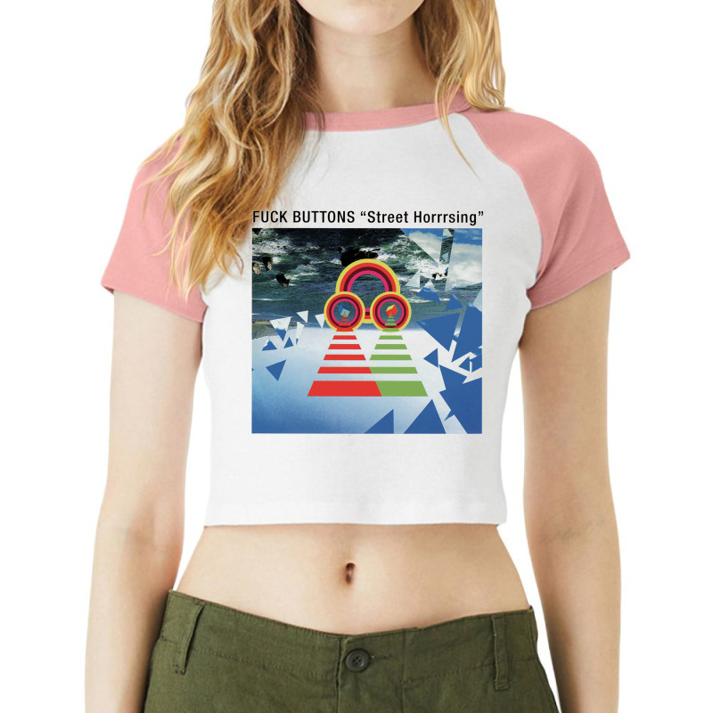 Fuck Buttons Raglan Crop Top by OJOMABOK | Artistshot