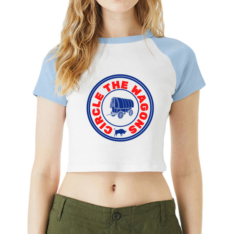 Limited Edition Circle The Wagons-jaqpz Raglan Crop Top by michaelyounger19 | Artistshot