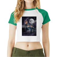 Nathan Fielder Dramatic Galaxy Wolf Print Style Raglan Crop Top | Artistshot