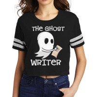 Ghost Writer Ghoul Author Halloween Trick Or Treat Scorecard Crop Tee | Artistshot