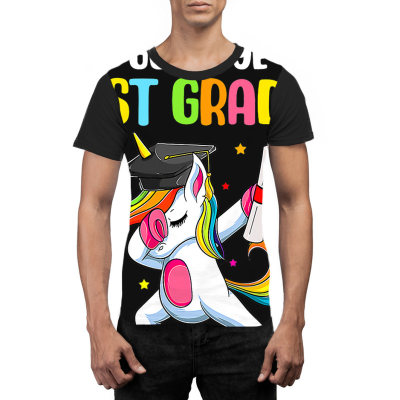 Goodbye 1st Grade Hello 2nd Grade Unicorn Girls Graphic T-shirt | Artistshot