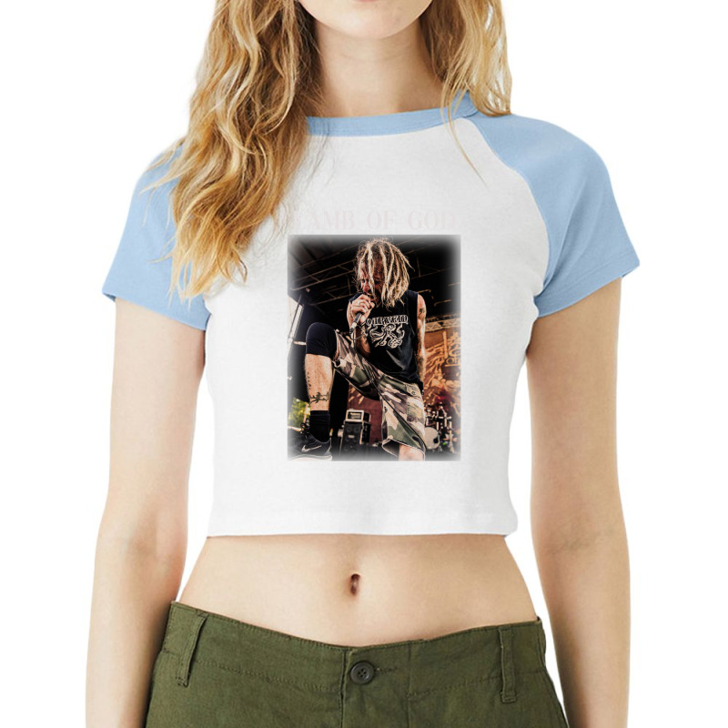 Just Scream It Randy Blythe Raglan Crop Top by kamoufajicg | Artistshot