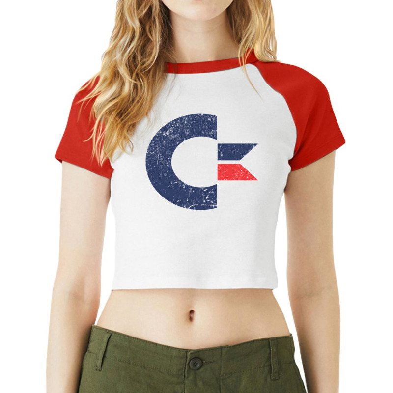 Commodore International Raglan Crop Top by sebciomotunt | Artistshot