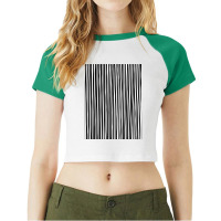 Hand Drawn Vertical Parallel Dense Black Lines On  Raglan Crop Top | Artistshot