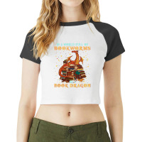 Dragon Shirt In A World Full Of Bookworms Be A Boo Raglan Crop Top | Artistshot