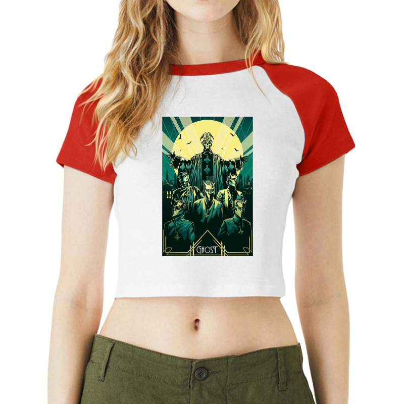 Popestar Raglan Crop Top by ErikAnkunding | Artistshot