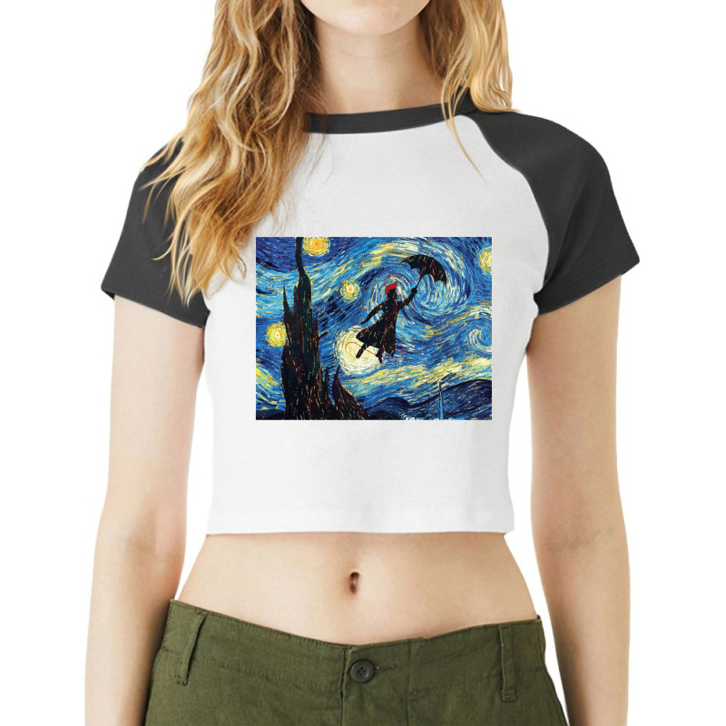 Mary Poppins Raglan Crop Top by sheryljamel | Artistshot