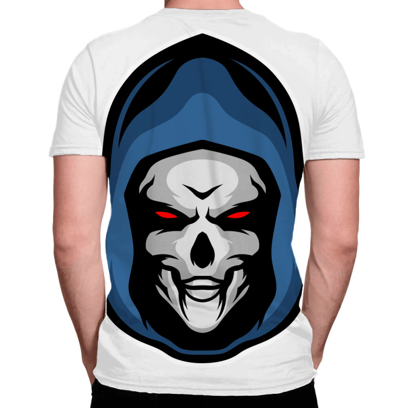 Grim Reaper Head All Over Men's T-shirt. By Artistshot