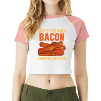 Bacon Pork Strips Foodie Bacon Lover Yellow Raglan Crop Top | Artistshot