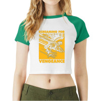 Screaming For Vengeance Raglan Crop Top | Artistshot