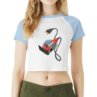 Awesome Clipper Barber Love Raglan Crop Top | Artistshot