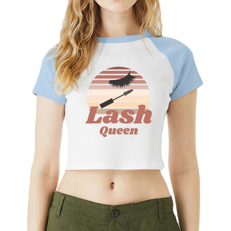 Gift Idea For Lash Artist Lash Boss Lash Tech Or L Raglan Crop Top | Artistshot