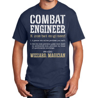 Combat Engineer Funny Engineering Dictionary Term Definition For Fans Basic T-shirt | Artistshot