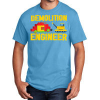 Demolition Engineer Master Builder Building Blocks Bricks For Fans Basic T-shirt | Artistshot