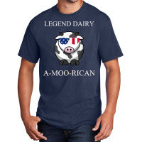 Legend Dairy A-moo-rican Cow Lover Funny Gift For Fans Basic T-shirt | Artistshot