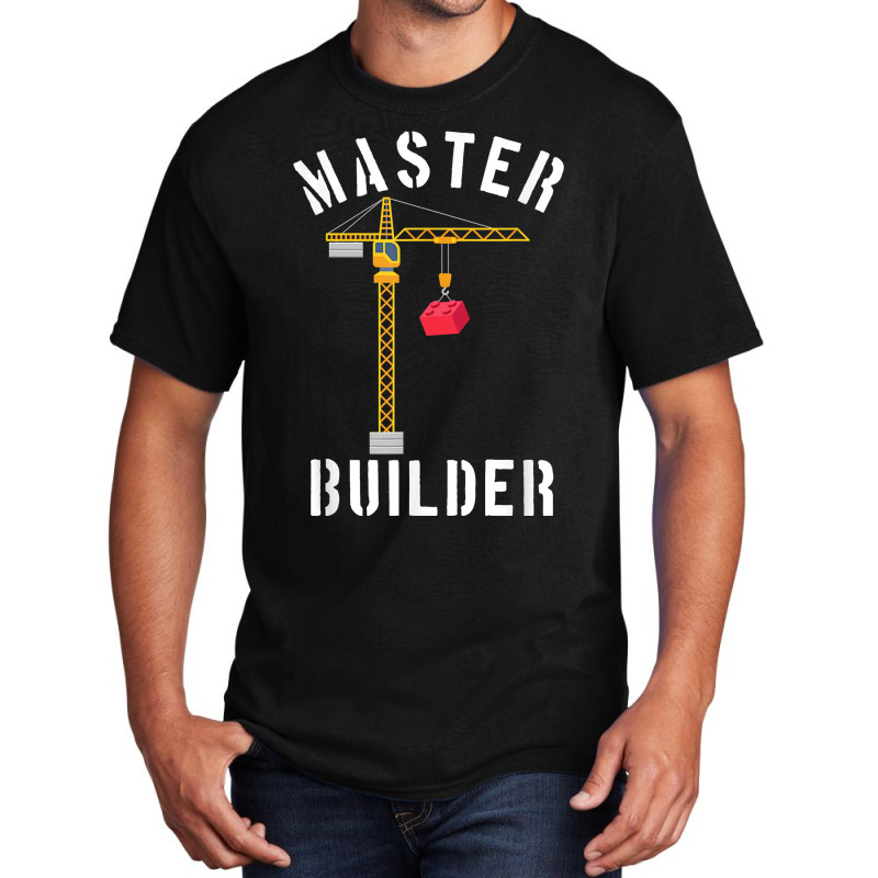 Master Builder Engineer Construction Building Blocks Bricks For Fans Basic T-shirt | Artistshot