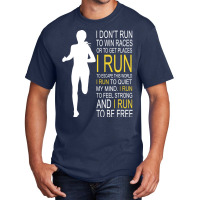 Female Runner Girl Women I Don't Run To Win Races Basic T-shirt | Artistshot