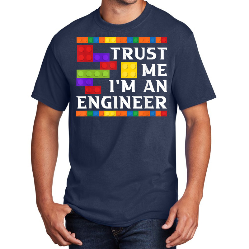 Engineer Children Kids Toy Big Building Blocks Build Builder For Fans Basic T-shirt | Artistshot