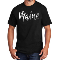 Retro Maine Heaven Basic T-shirt | Artistshot