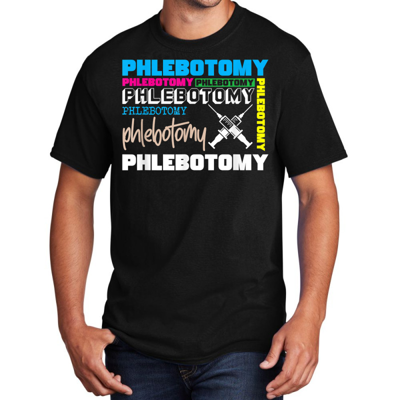 Syringe Phlebotomy Phlebotomist Veins Blood Donor Gift For Fans Basic T-shirt | Artistshot