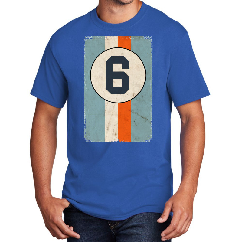 Retro Racing Stripes Basic T-shirt by cm-arts | Artistshot