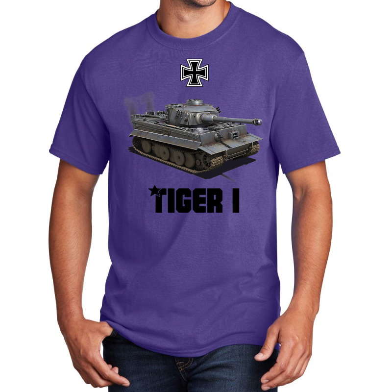 Tiger I German Heavy Tank Ww2 Military Panzerkampfwagen Basic T-shirt by CUSER3772 | Artistshot