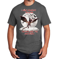 Cat I Ride Dragons Brooms Are For Amateurs Halloween Basic T-shirt | Artistshot