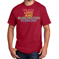 Burlington Vermont Vintage 70s Retro Basic T-shirt | Artistshot