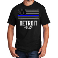 City Of Detroit Police Officer Michigan Policeman Basic T-shirt | Artistshot