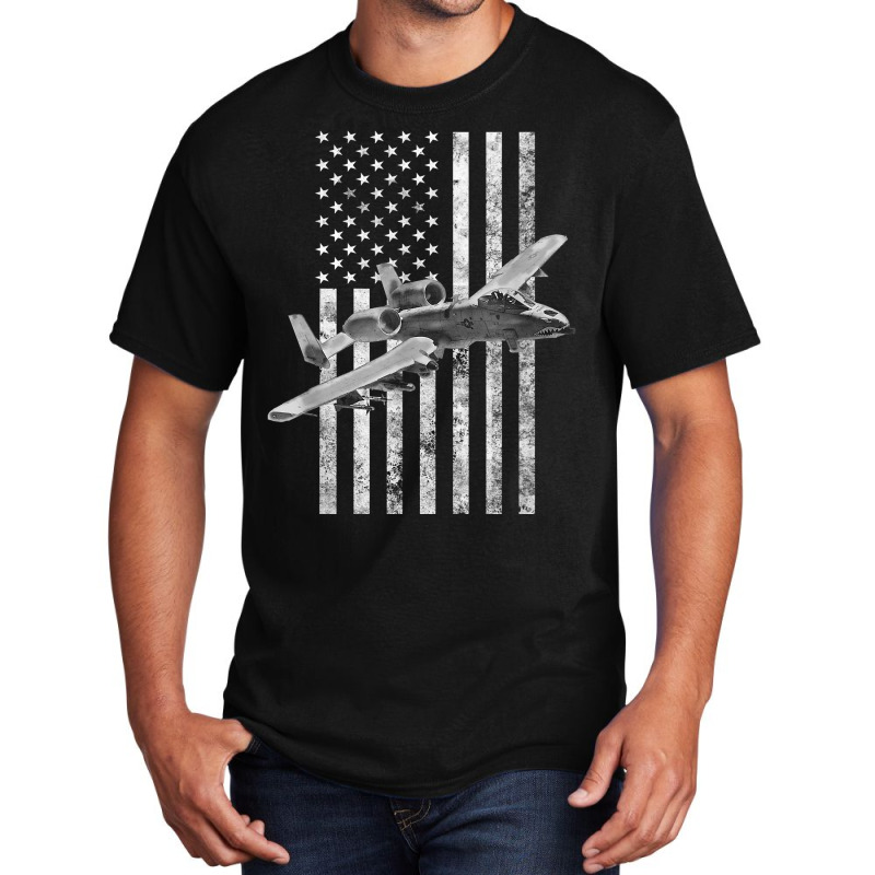 A-10 Thunderbolt Ii American Flag - A-10 Warthog Basic T-shirt | Artistshot