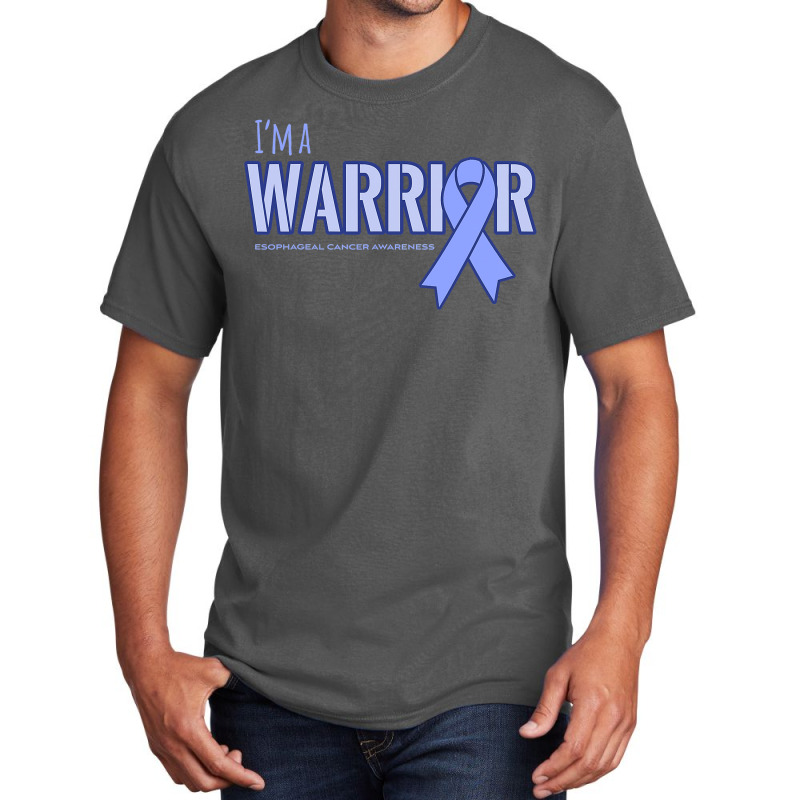 I'm A Warrior Esophageal Cancer Awareness Basic T-shirt by cm-arts | Artistshot